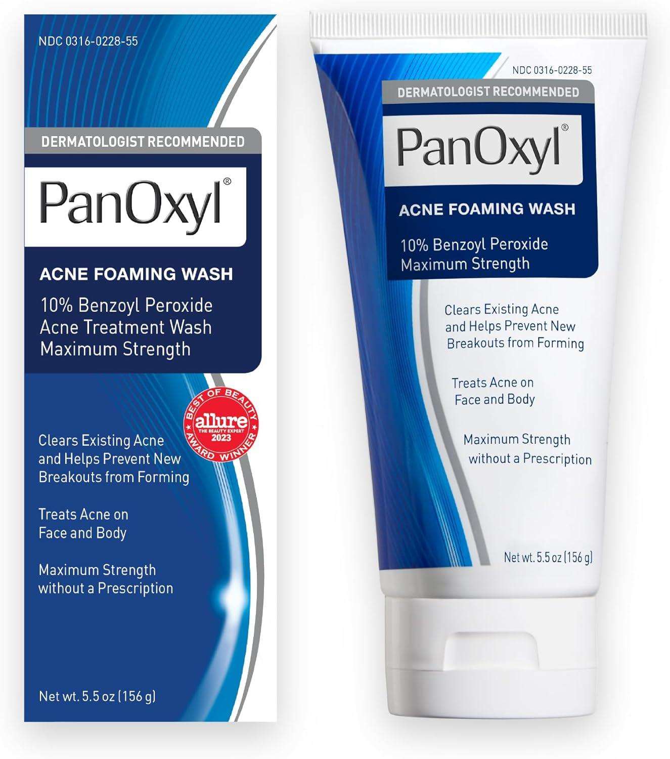 Ciel Divonne PanOxyl Acne Foaming Wash Benzoyl Peroxide 10% , (156 g)