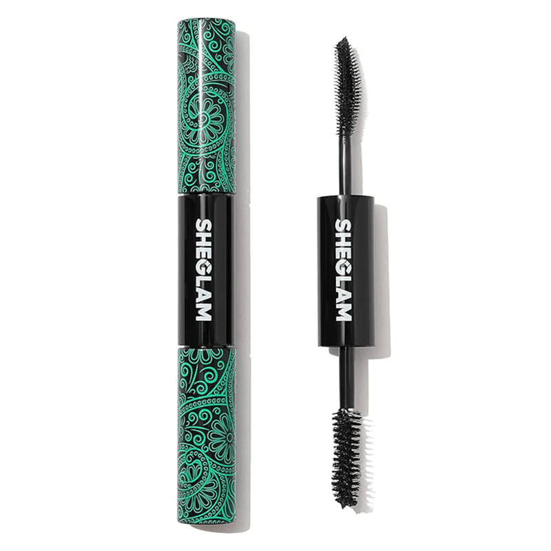 Ciel Divonne SHEGLAM 2 In 1 Black Volume and Length Waterproof Mascara Long Lasting Dual-Ended Tubing Eye Makeup