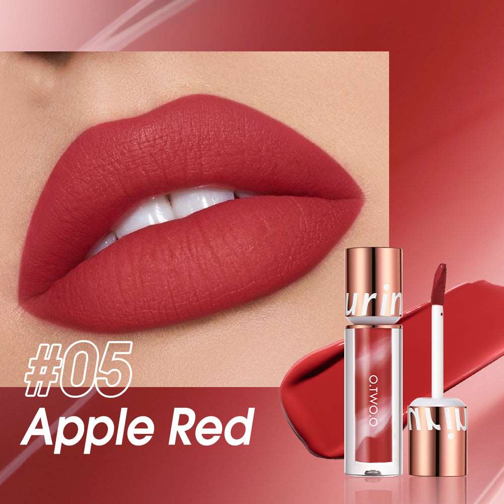 Ciel Divonne Apple Red O.TWO.O Ultra Stay Transfer Proof Lollipop Matte Lipstick