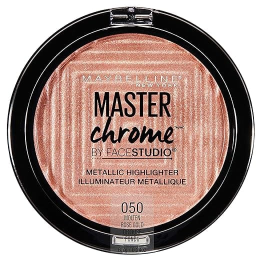 Ciel Divonne Molten Rose Gold Maybelline Master Chrome Metallic Highlighter Powder