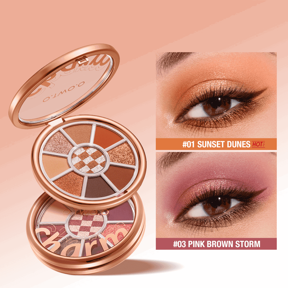 Ciel Divonne O.TWO.O Four Seasons Eyeshadow Palette-Pink Brown Storm