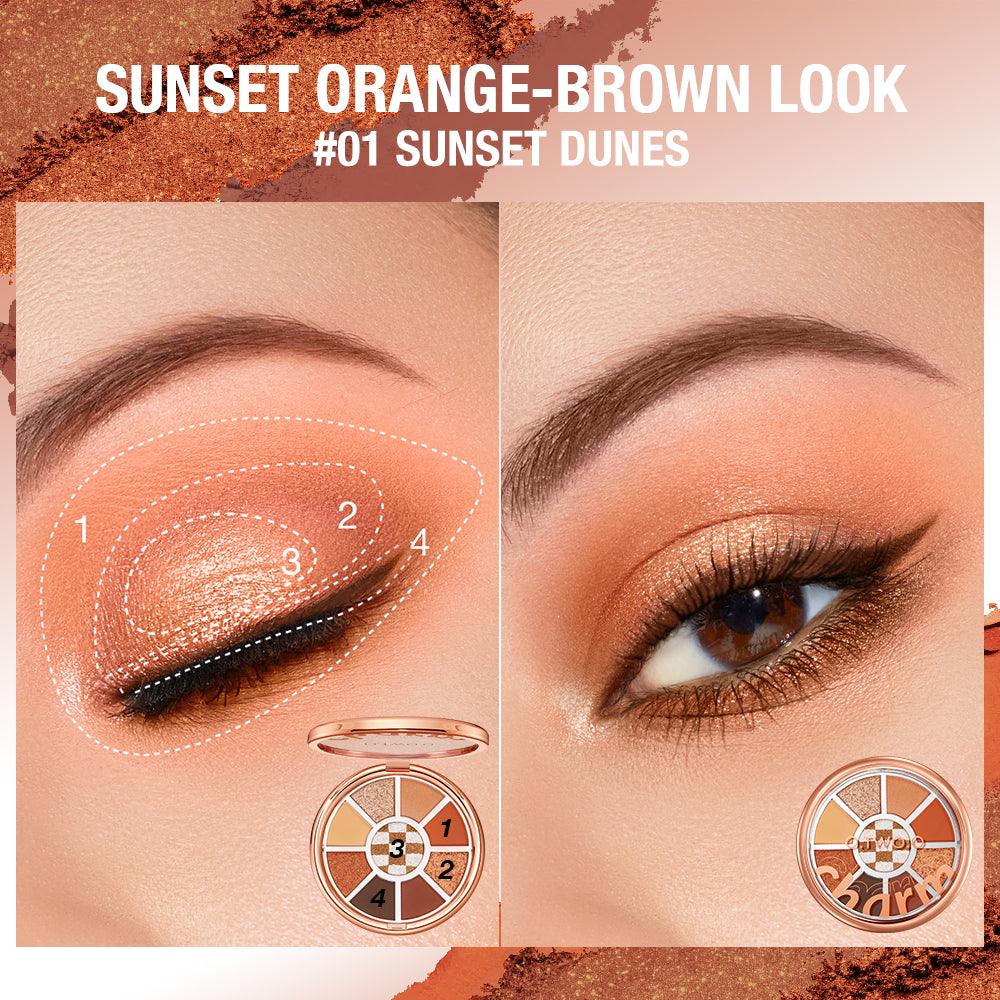 Ciel Divonne O.TWO.O Four Seasons Eyeshadow Palette-Sunset Dunes