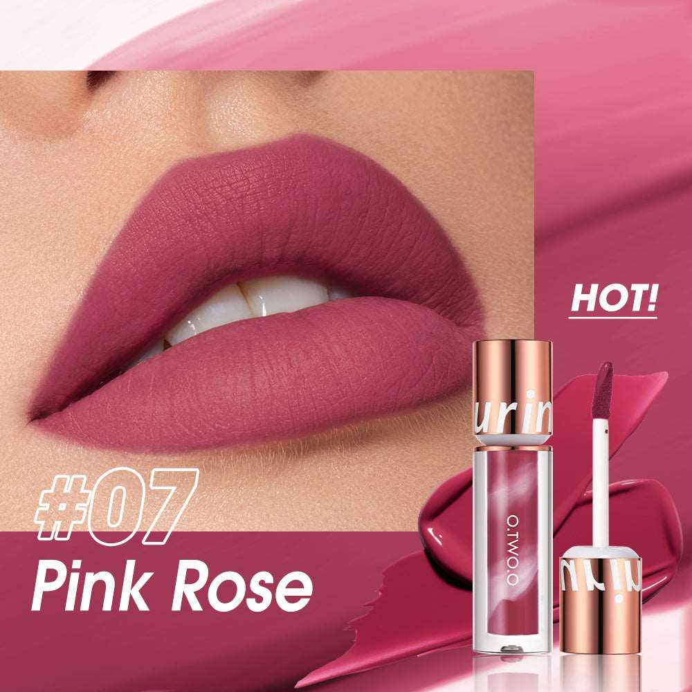 Ciel Divonne Pink Rose O.TWO.O Ultra Stay Transfer Proof Lollipop Matte Lipstick
