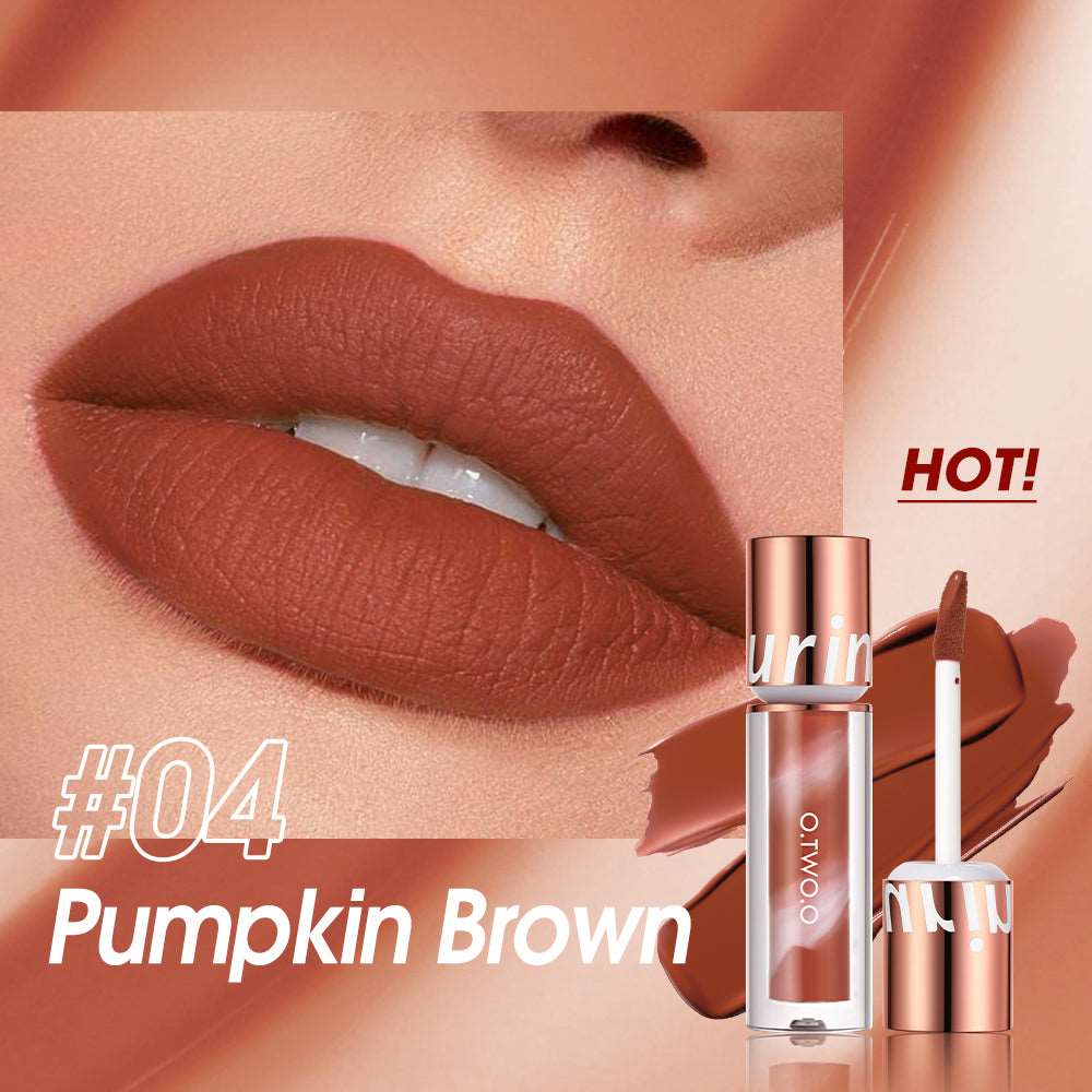 Ciel Divonne Pumpkin Brown O.TWO.O Ultra Stay Transfer Proof Lollipop Matte Lipstick