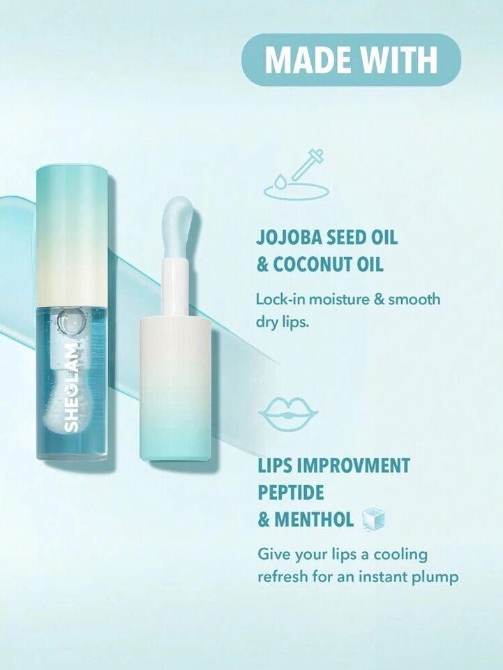 Ciel Divonne SHEGLAM-Jelly Wow Hydrating Lip Oil- Clear Lip Gloss Plumping
